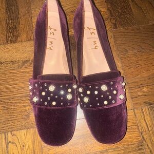 French Sole Women's Velvet Loafers NEW Size 7